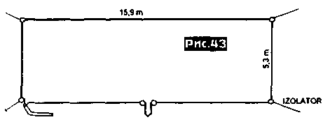 Рамочная антенна с соотношением сторон 1:3