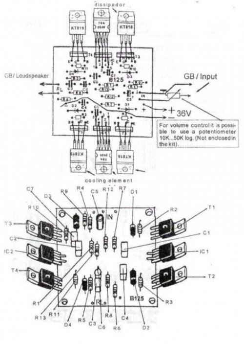 200W audio amplifier