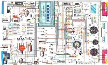 Схема электрооборудования автомобиля ВАЗ-2105. Статья Бесплатной технической библиотеки