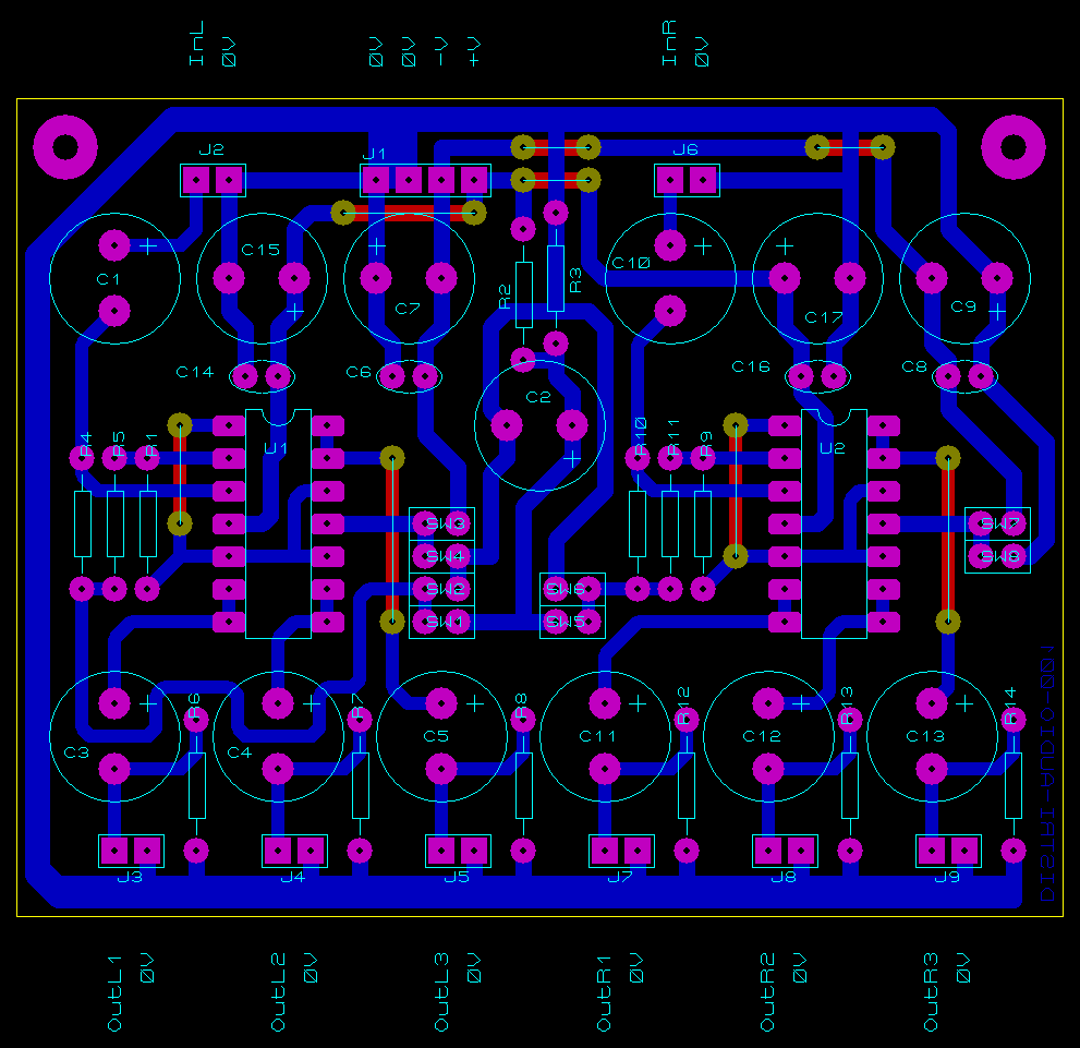 Distributeur audio 001 - PCB