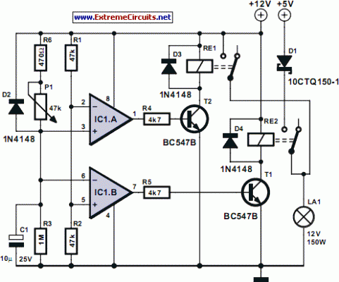 How to build Alternative Halogen Power Supply - circuit diagram