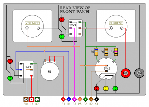 How to build A Current Limiting Bench Power Supply - circuit diagram