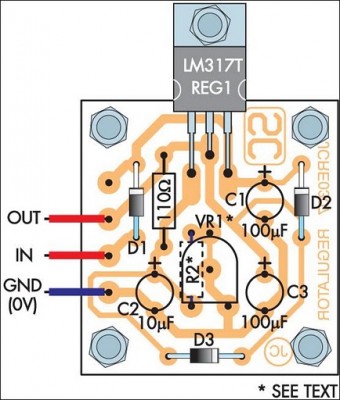 How to build Adjustable 1.3-22V Regulated Power Supply - circuit diagram