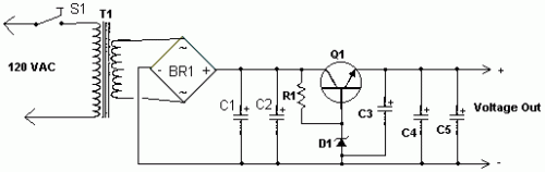 How to build High Current Power Supply - circuit diagram