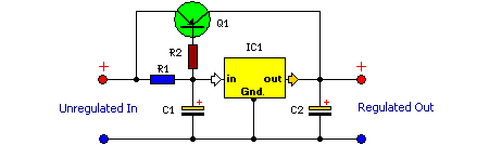 How to build Ampere or Current Booster Circuit - circuit diagram