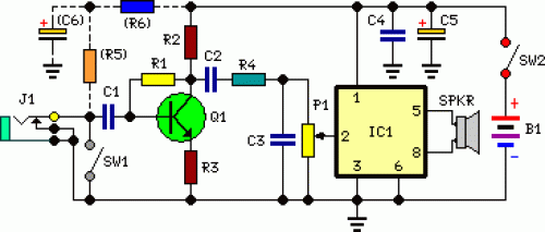 How to build Speach Amplifier - circuit diagram