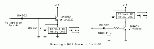 How to build Power-Off Time Delay Relay - circuit diagram