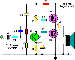 How to build 30 Watt Audio Power Amplifier Schematic - circuit diagram