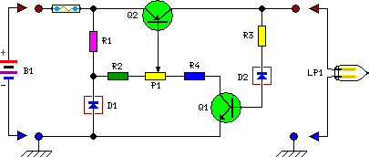 How to build Motor Bike Headlight Controller Circuit - circuit diagram