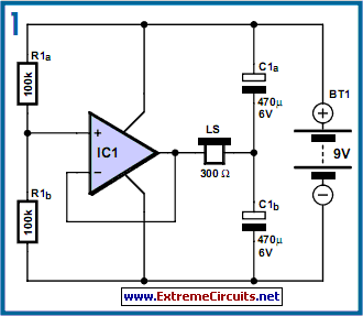 How to build DC-Coupled Audio Amplifier - circuit diagram