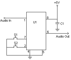How to build Simple Digital Volume Control - circuit diagram