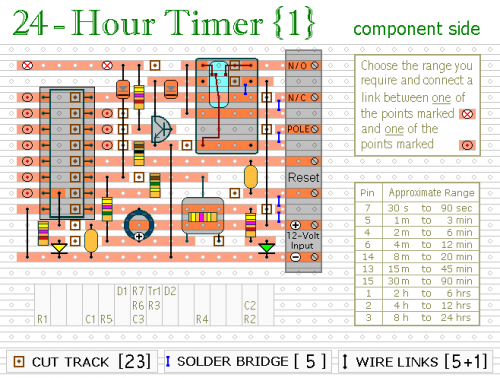 How to build Two Cmos Based 24-Hour Timers - circuit diagram