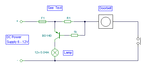 How to build Remote Doorbell Warning Switch - circuit diagram