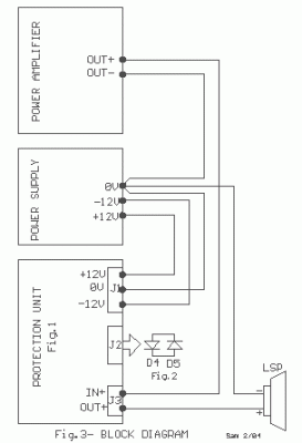 How to build Loudspeaker Protection with Soft Start - circuit diagram