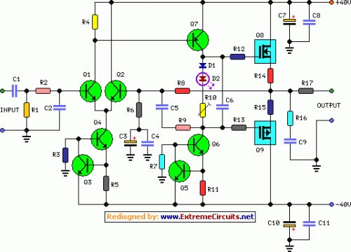 How to build 60 Watt Audio Power Amplifier Circuit Diagram - circuit diagram