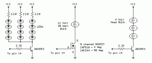 How to build Automatic 12 Volt Lamp Fader - circuit diagram