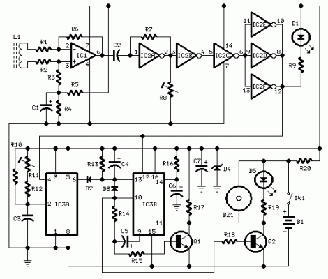 How to build Speed-limit Alert - circuit diagram