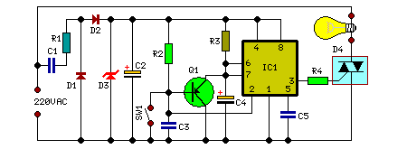 How to build Courtesy Light - circuit diagram