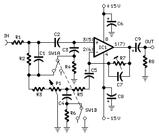 How to build Automatic Loudness Control - circuit diagram