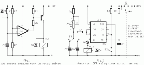 How to build Relay Timer switch - circuit diagram