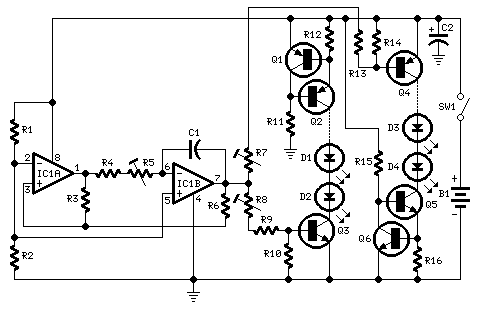 How to build Fading LEDs - circuit diagram