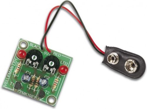 How to build Two Flashing LEDs Circuit Schematic - circuit diagram