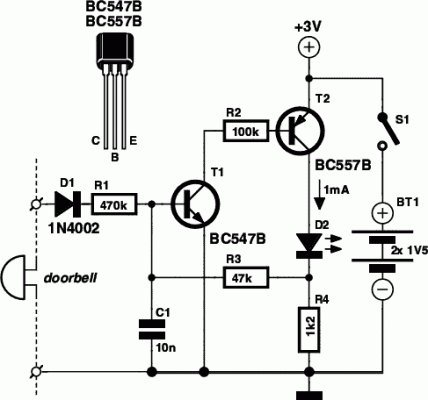 How to build Doorbell Memory Circuit Diagram - circuit diagram