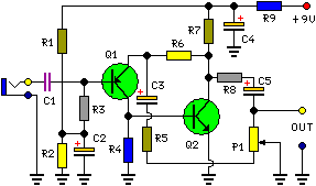 How to build Portable Microphone Preamplifier Circuit Schematic - circuit diagram