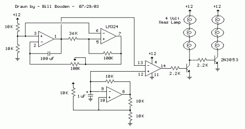 How to build Automatic 12 Volt Lamp Fader - circuit diagram