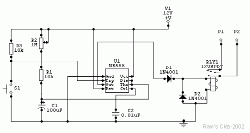 How to build Photo Timer Circuit - circuit diagram