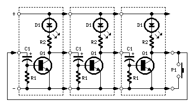 How to build LEDs or Lamps Sequencer - circuit diagram