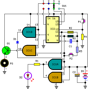 How to build A Very Useful Timed Beeper Circuit Schematic - circuit diagram