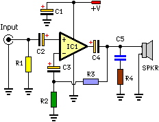 How to build 8 Watt Audio Power Amplifier Schematic - circuit diagram
