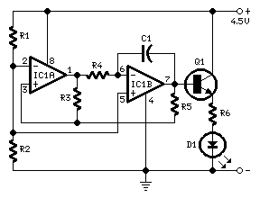 How to build LED or Lamp Pulser - circuit diagram