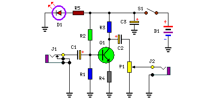 How to build Audio Booster - circuit diagram