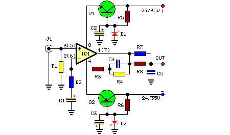 How to build Phono Preamplifier - circuit diagram