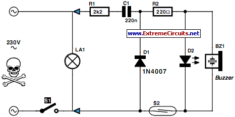 How to build Put That Light Out - circuit diagram