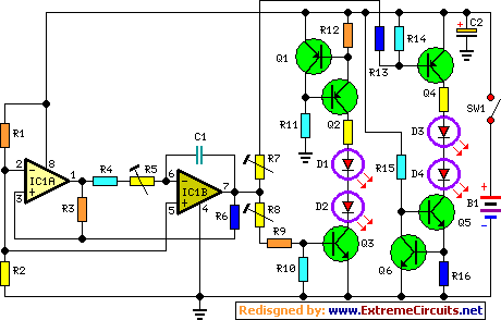 How to build Fading Leds Circuit Diagram - circuit diagram