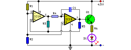How to build LED or Lamp Pulsar Circuit - circuit diagram
