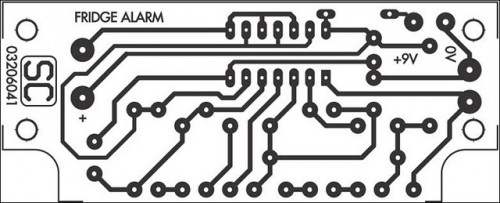How to build Fridge-Door Open Alarm Circuit Project - circuit diagram