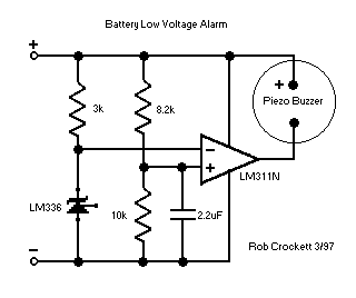 Precision Receiver Battery Low Voltage Alarm