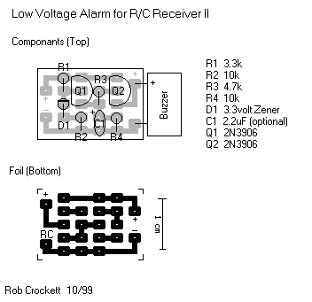 Receiver Battery Low Voltage Alarm