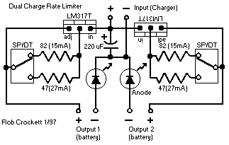 Deluxe Charge Rate Limiter for Small Capacity NiCad Batteries