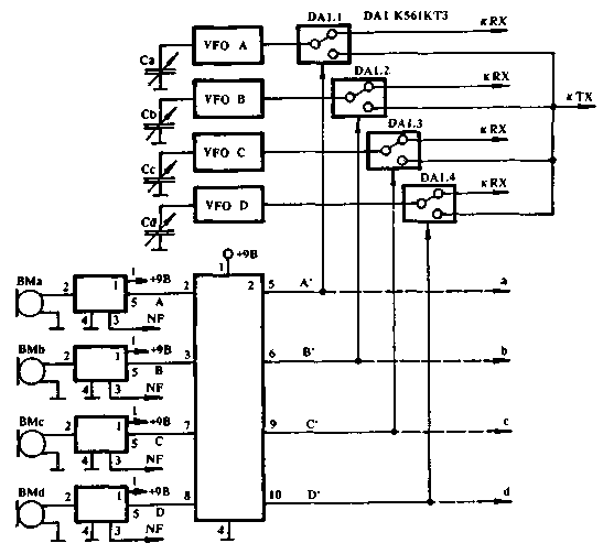 Схема MULTIVOX для трансивера